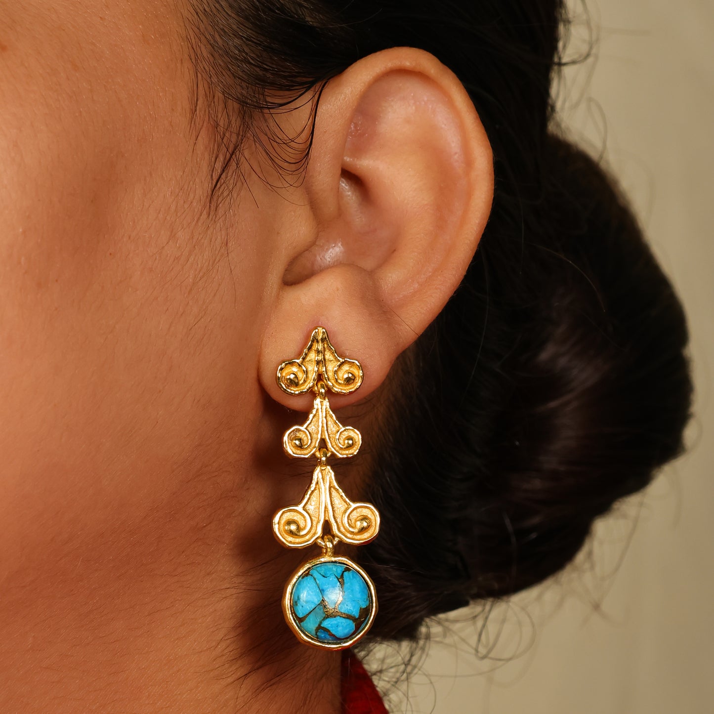 Jharoka Turquoise Earrings
