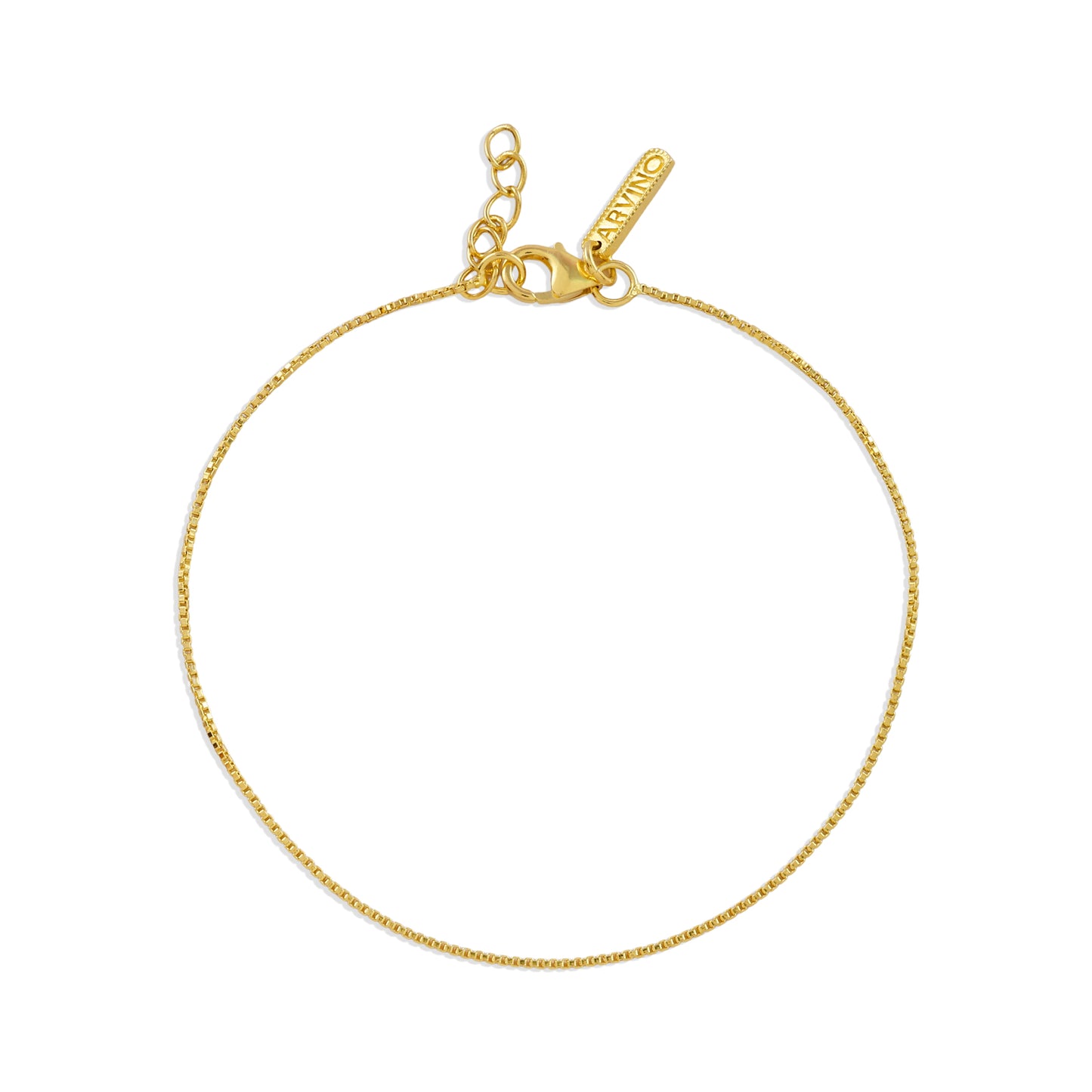 Thin Box Chain Bracelet in 92.5 Sterling Silver