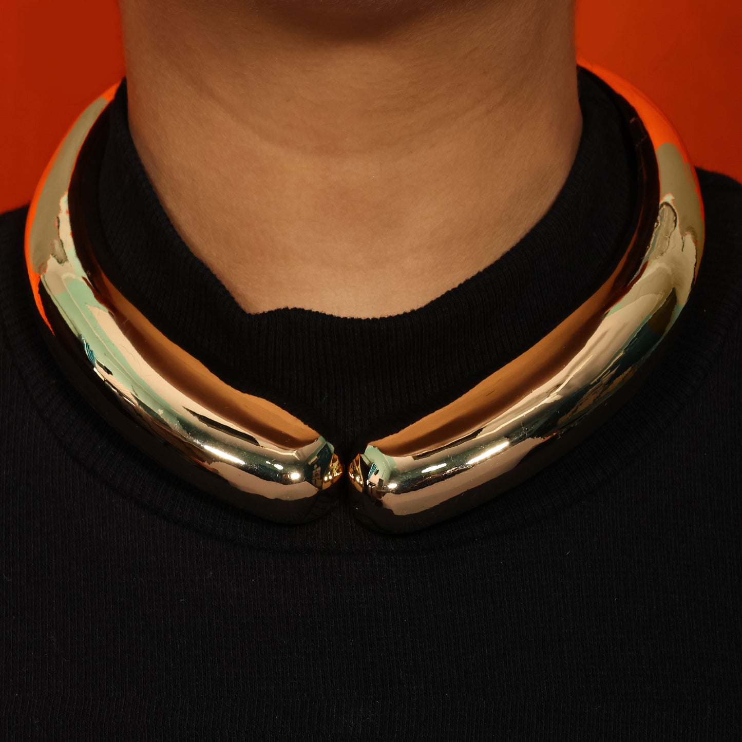 Solis Collar Necklace Gold