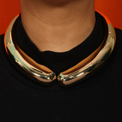 Solis Collar Necklace Gold