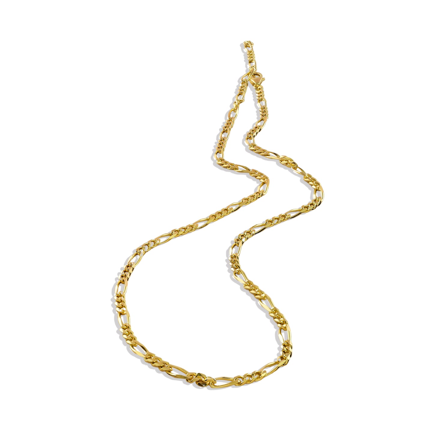 Retro Flat Link Chain in 92.5 Sterling Silver
