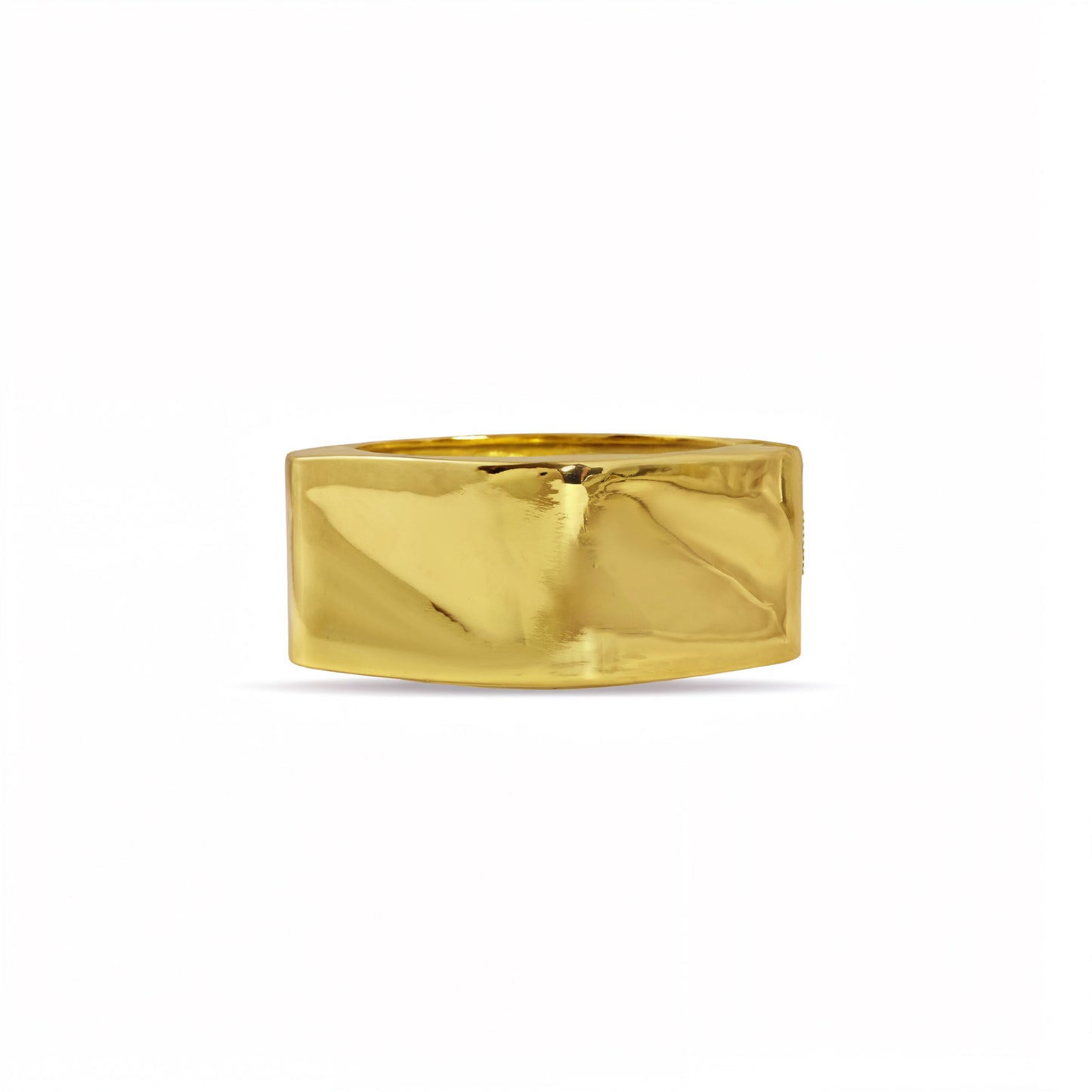 Gold Wave Openable Cuff Bangle