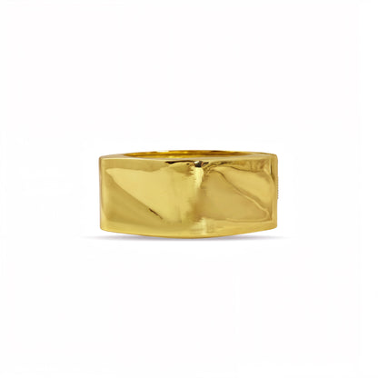 Gold Wave Openable Cuff Bangle