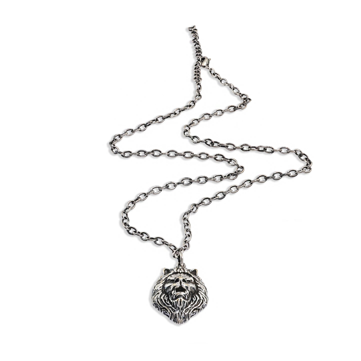 Lionheart 92.5 Sterling Silver Men’s Necklace