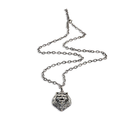 Lionheart 92.5 Sterling Silver Men’s Necklace