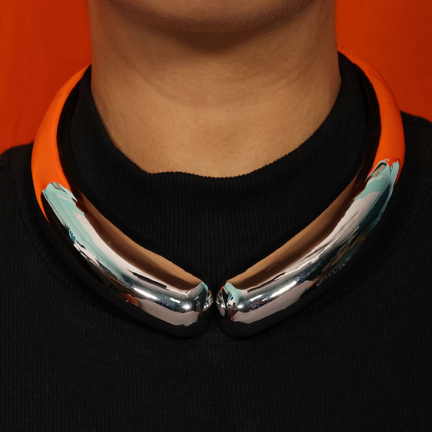 Solis Collar Necklace Silver