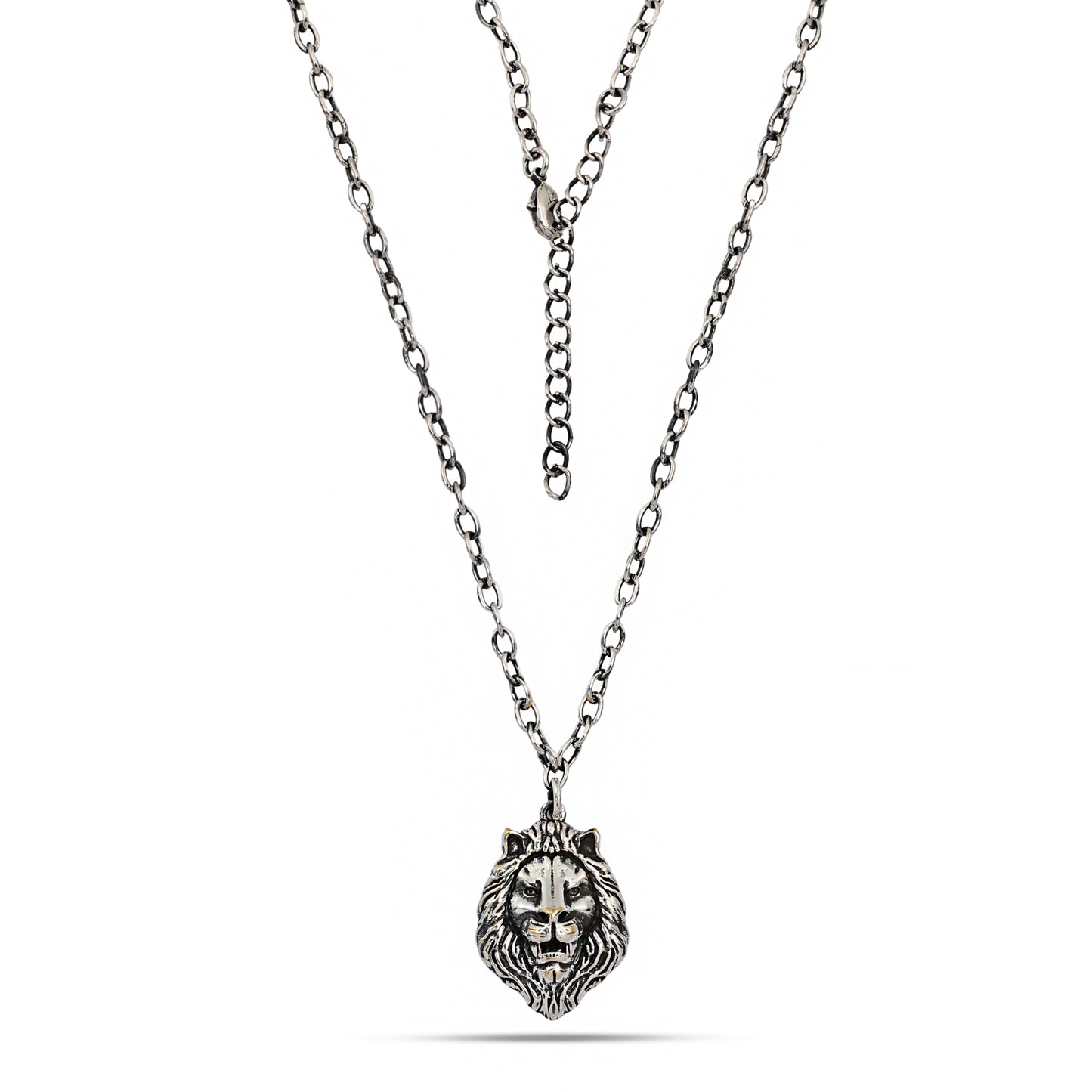 Lionheart 92.5 Sterling Silver Men’s Necklace