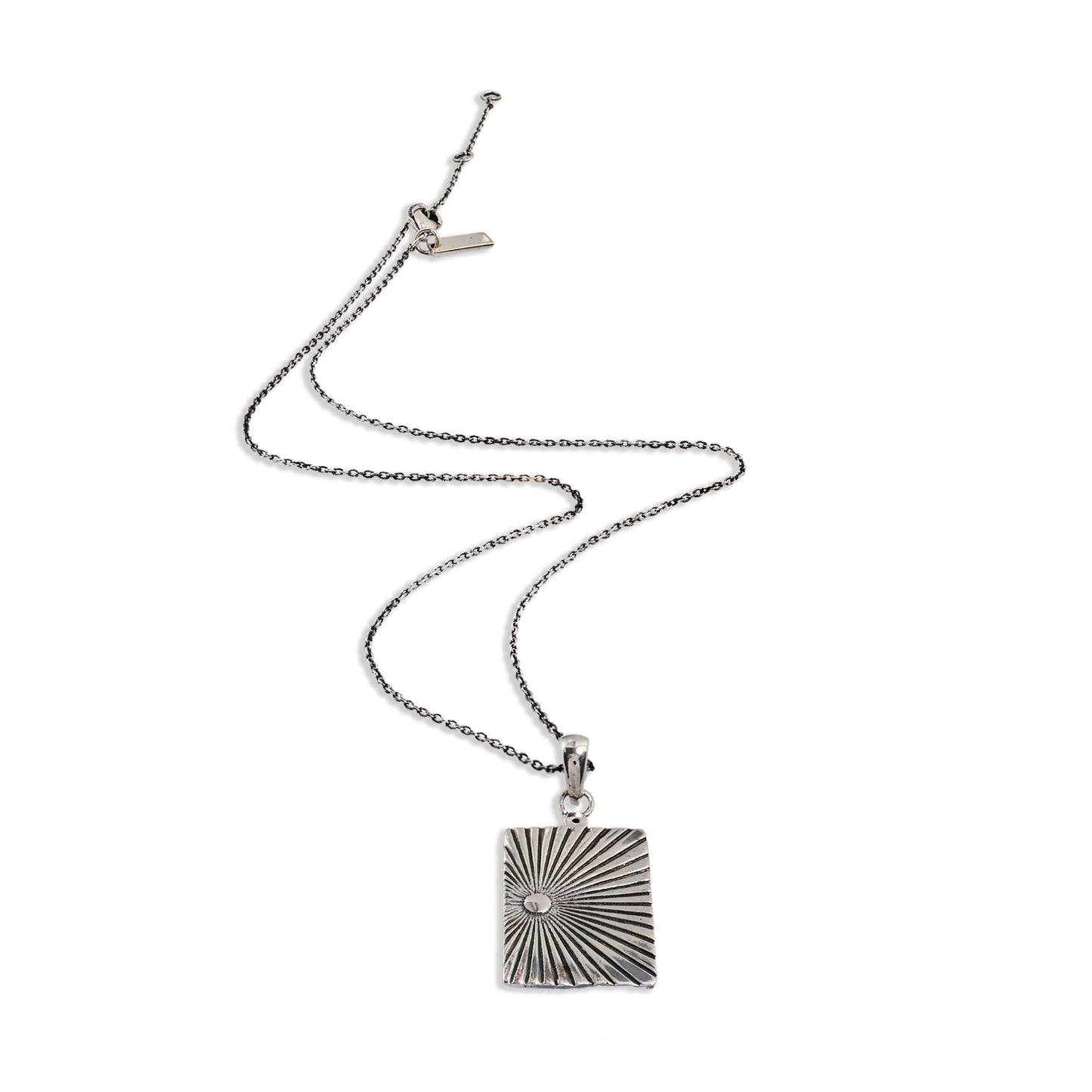 Radiance Tag 92.5 Sterling Silver Men’s Necklace
