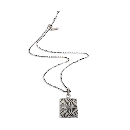 Radiance Tag 92.5 Sterling Silver Men’s Necklace