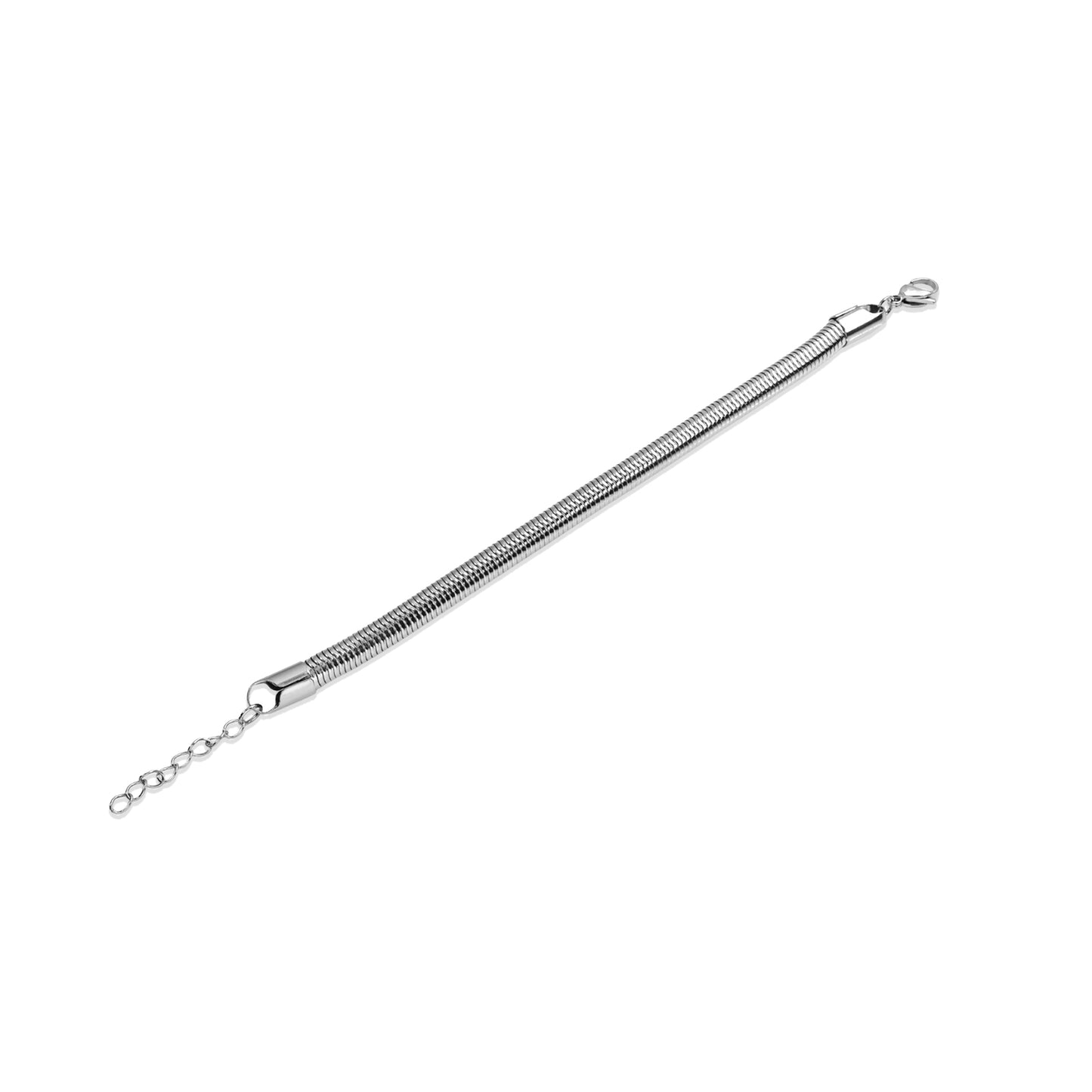 Silver Coil Unisex Bracelet