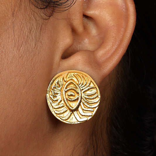 Meera Medallion Studs
