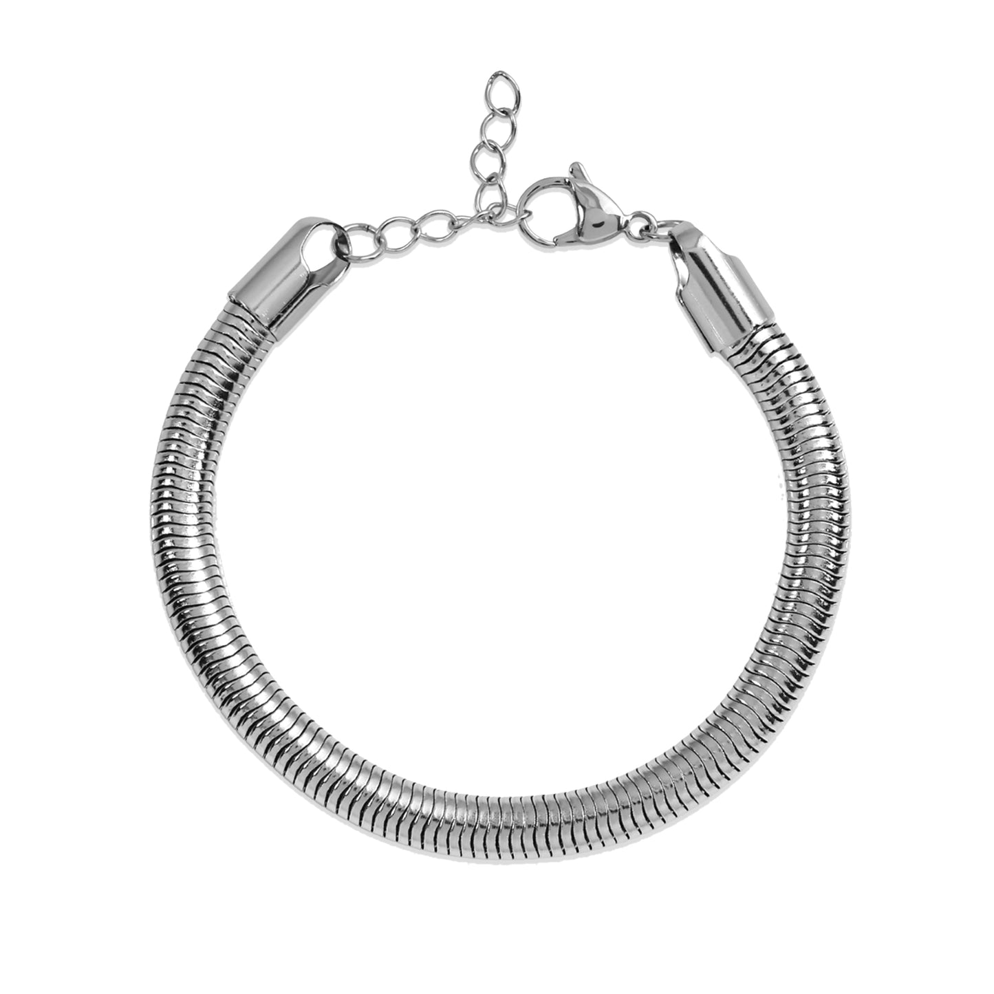 Silver Coil Unisex Bracelet