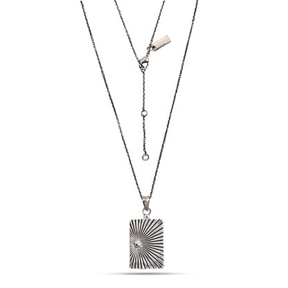 Radiance Tag 92.5 Sterling Silver Men’s Necklace