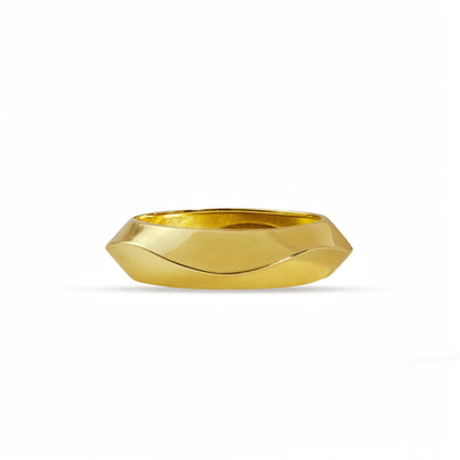 Golden Edge Openable Cuff Bangle