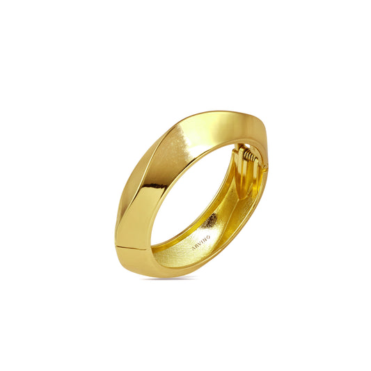 Golden Edge Openable Cuff Bangle