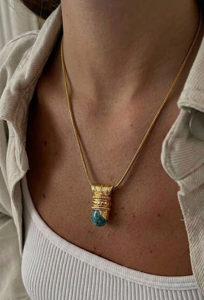 Turquoise Potion Unisex Chain Necklace