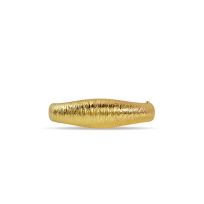 Textured Gold Openable Bangle