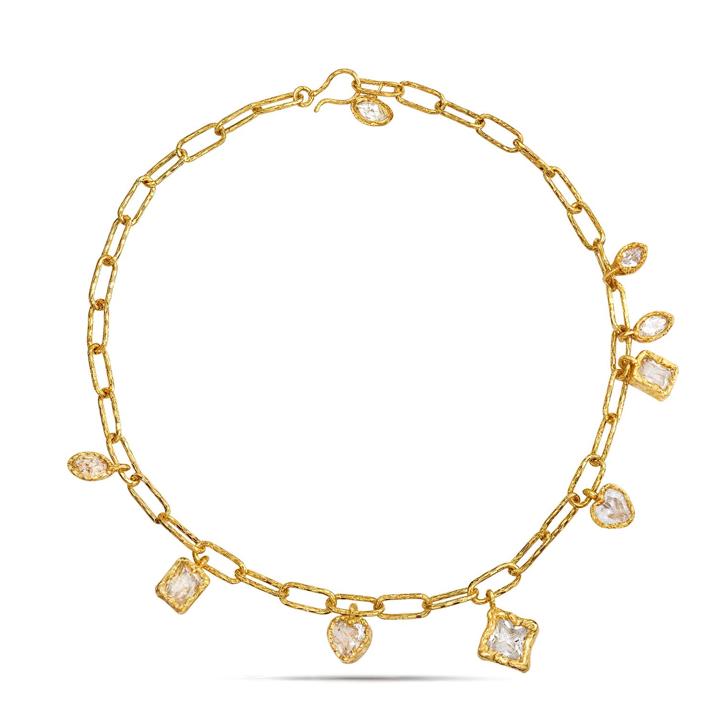 Floating Crystal Charm Necklace