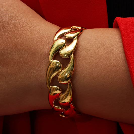 Gold Chainlink Cuff