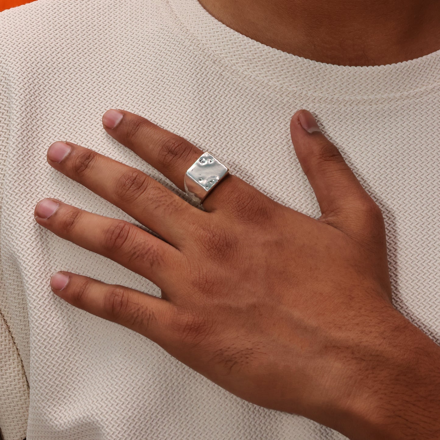 Iron Crater Men’s 92.5 Sterling Silver Ring