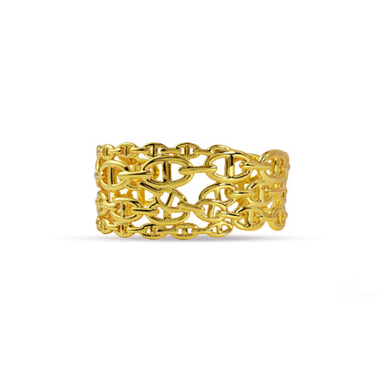 Gold Meshwork Cuff