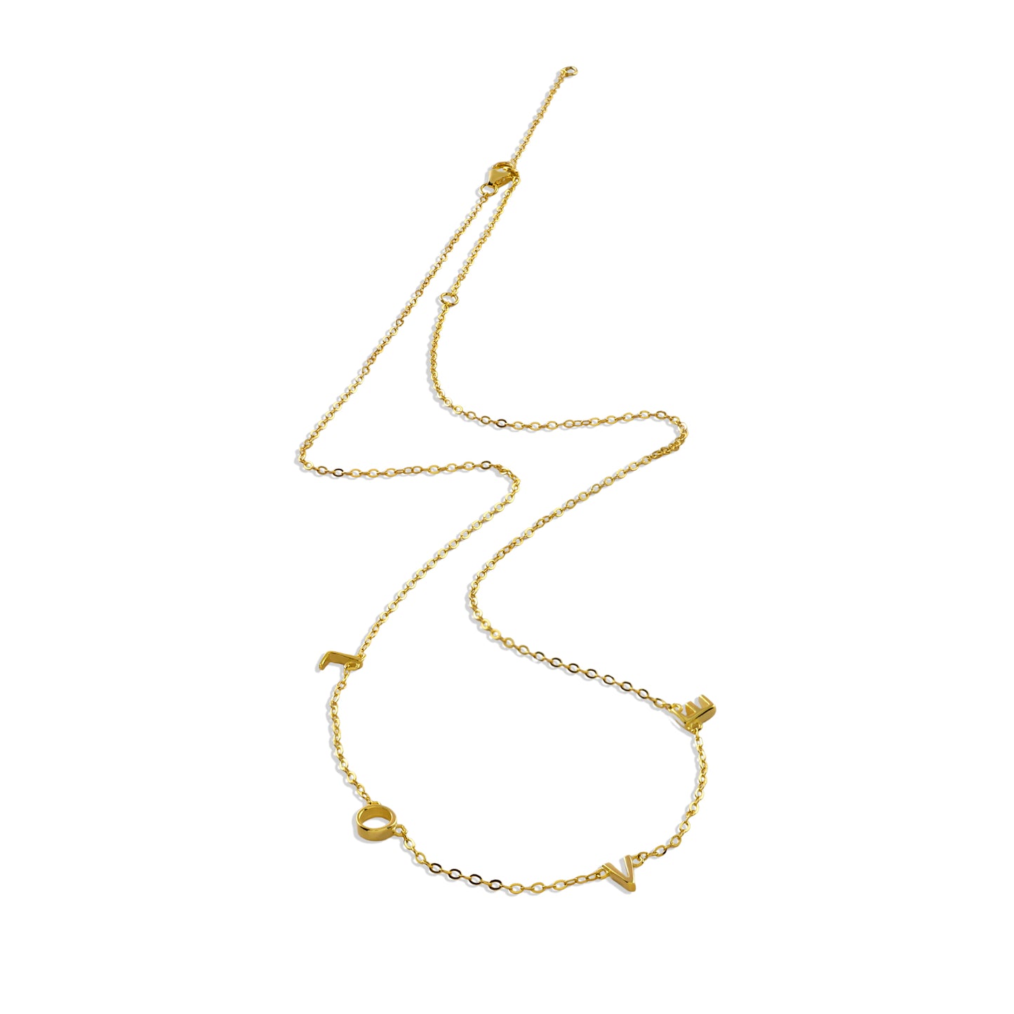 Love Letter Necklace ( Customizable ) in 92.5 Sterling Silver