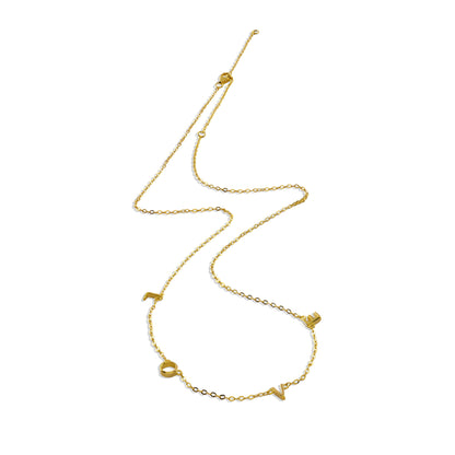 Love Letter Necklace ( Customizable ) in 92.5 Sterling Silver