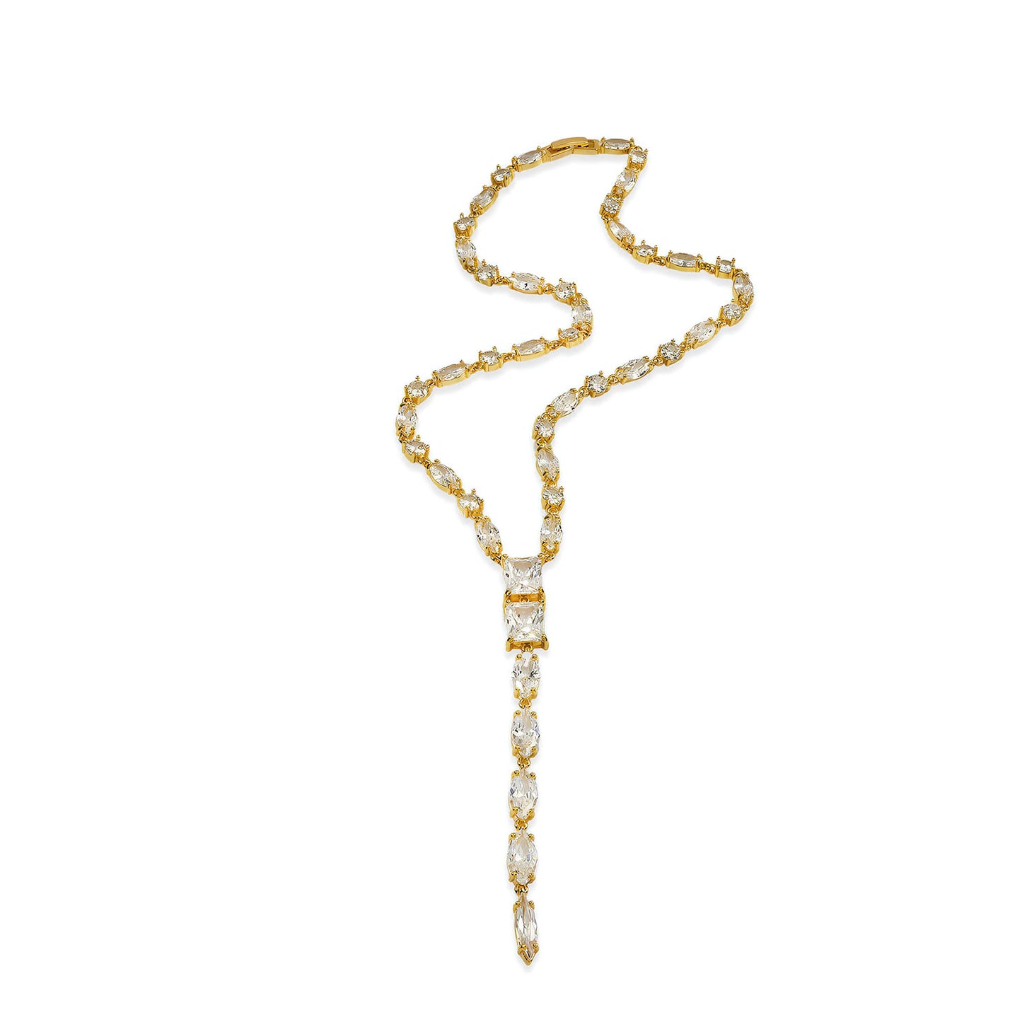 Crystal Lariat Necklace