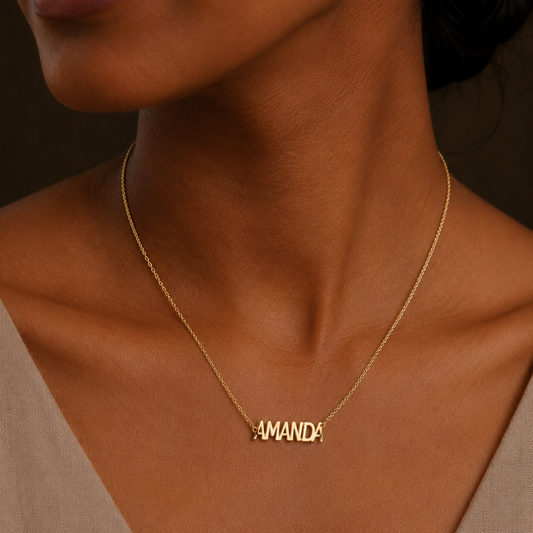 Personalised True Reflection Necklace in 925 Sterling Silver