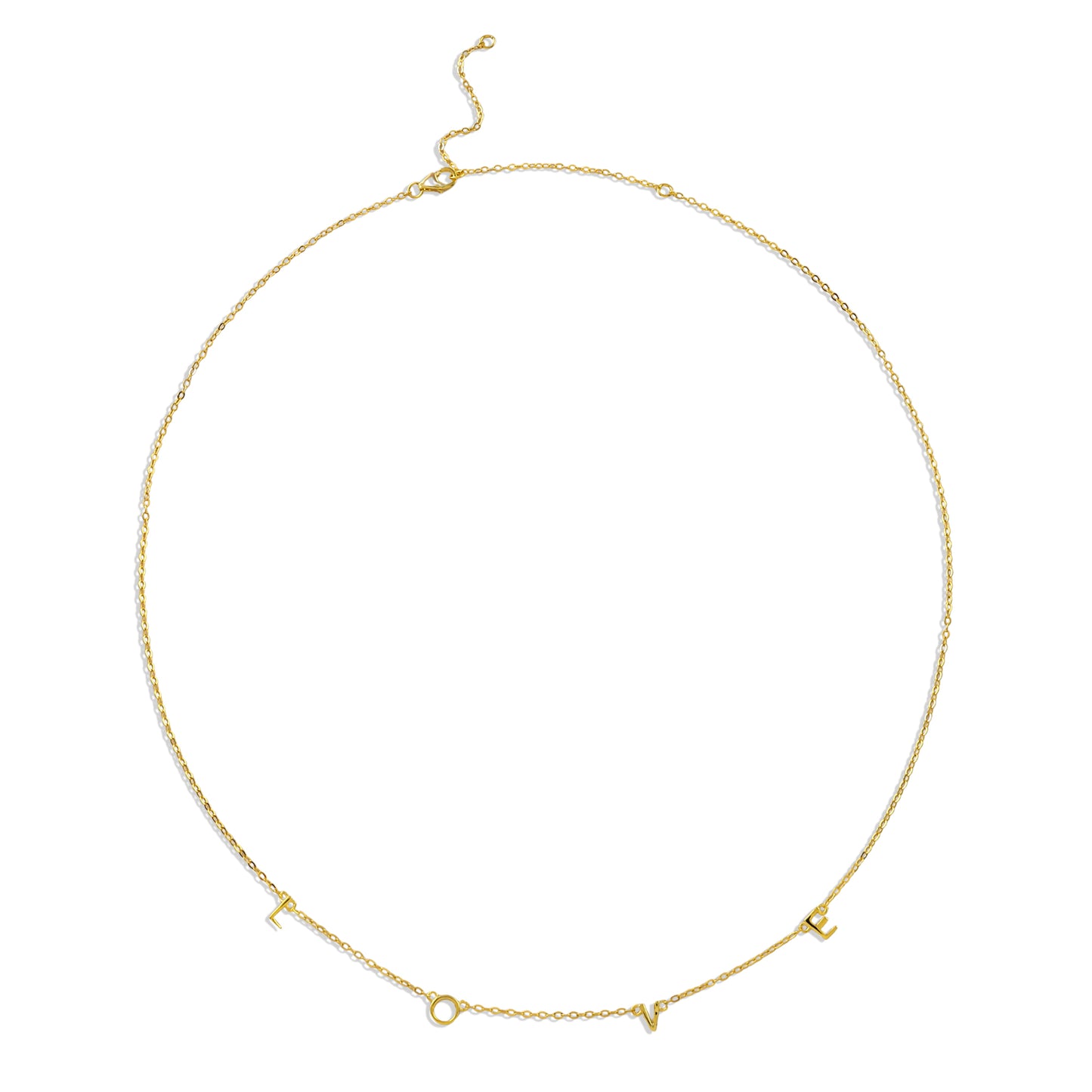 Love Letter Necklace ( Customizable ) in 92.5 Sterling Silver