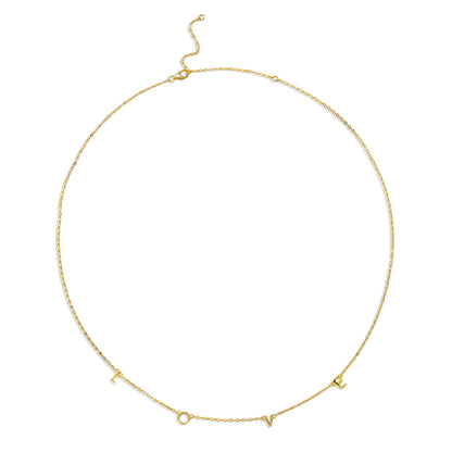Love Letter Necklace ( Customizable ) in 92.5 Sterling Silver