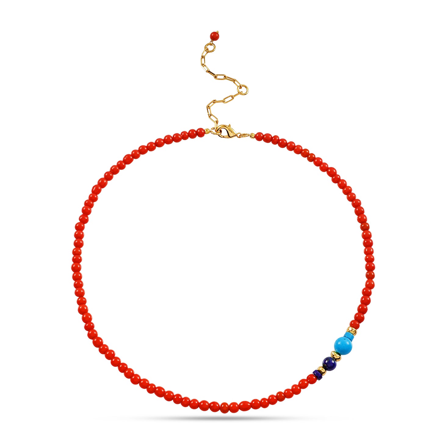 Red Beach Bead Necklace