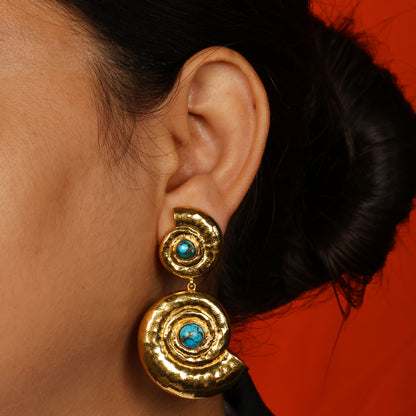 Turquoise Chakra Earrings
