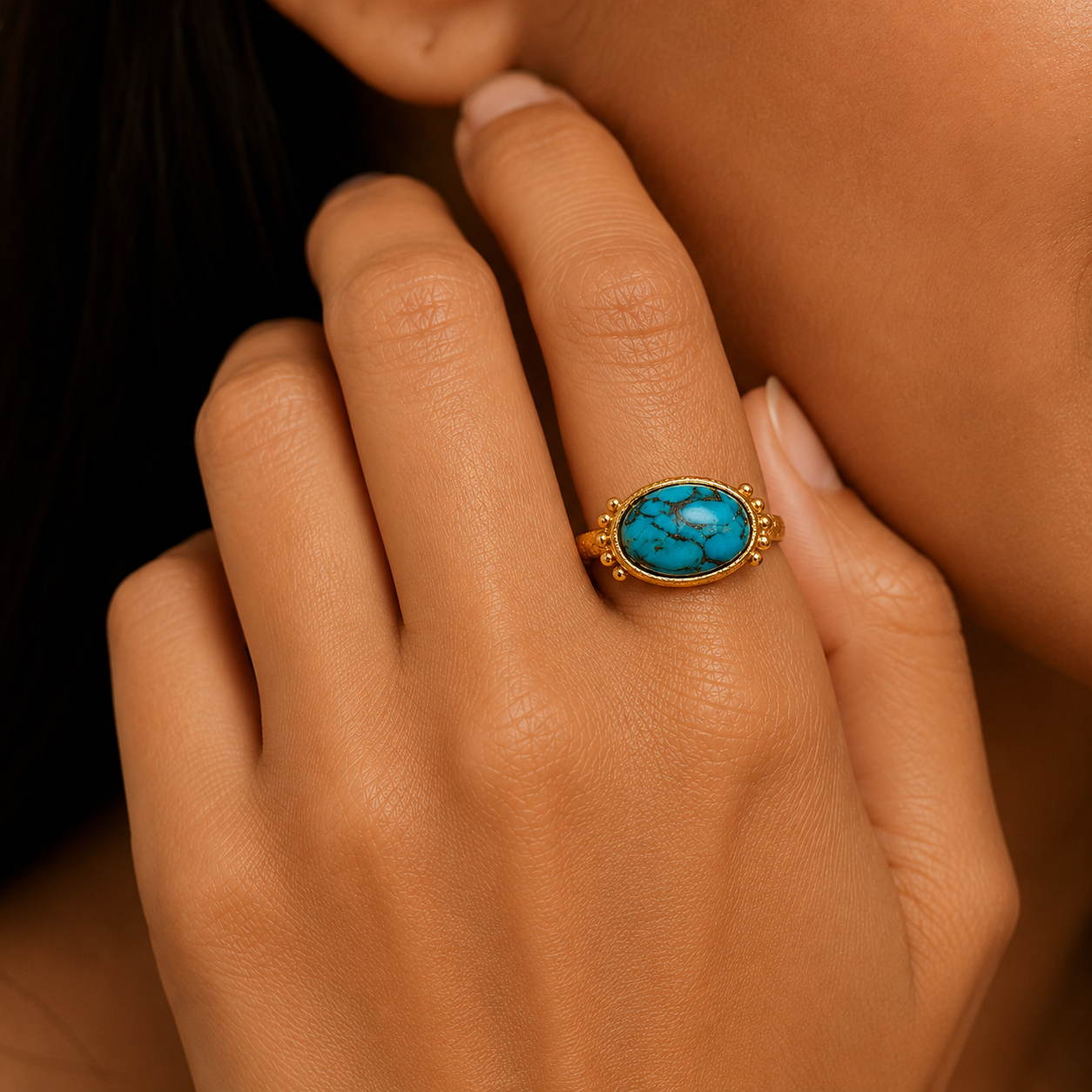 Turquoise Radiance Ring