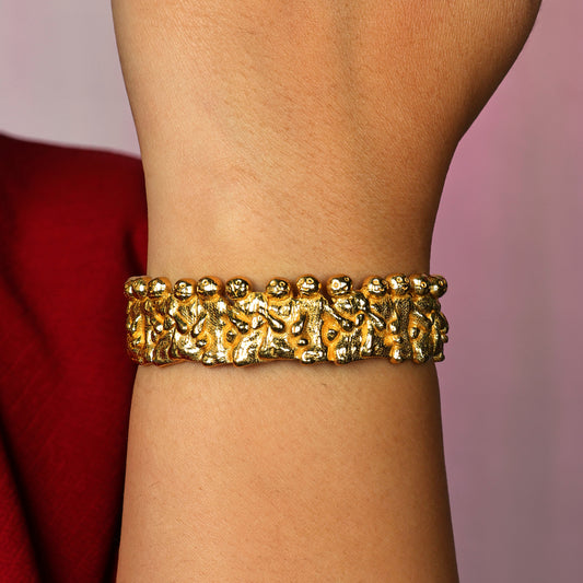 Kesariya Texture Cuff Bangle