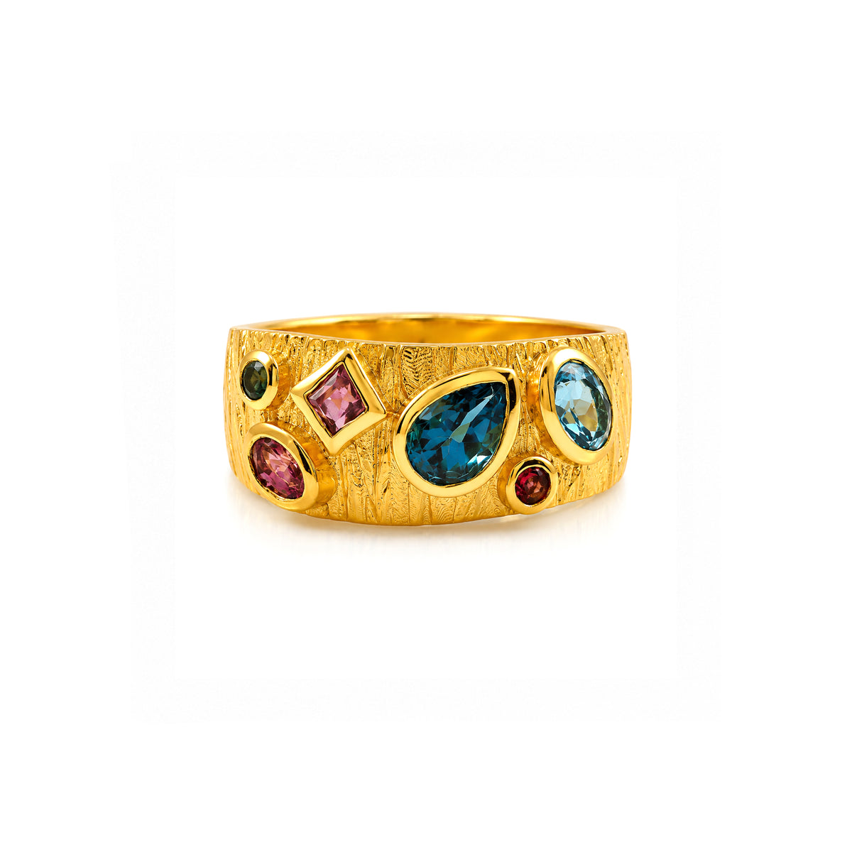 Mosaic Stone Ring