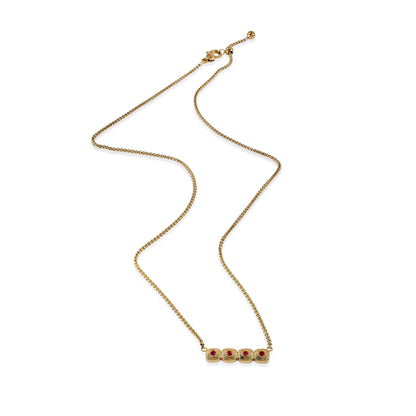 Ruby Row Necklace
