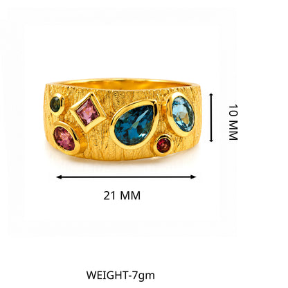 Mosaic Stone Ring