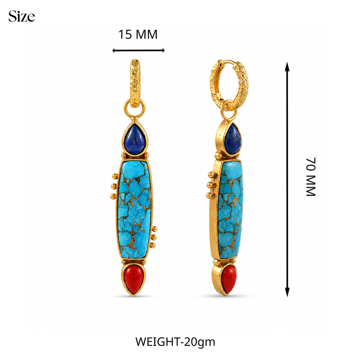 Totem Drop Earrings