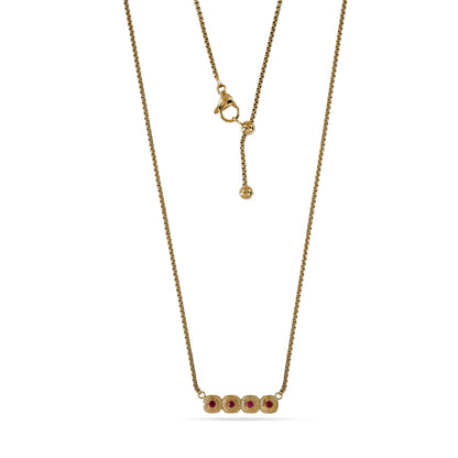 Ruby Row Necklace