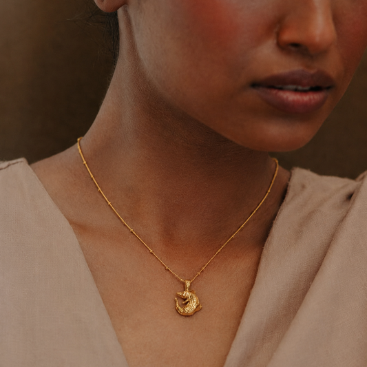 Miniature Alligator Chain Necklace