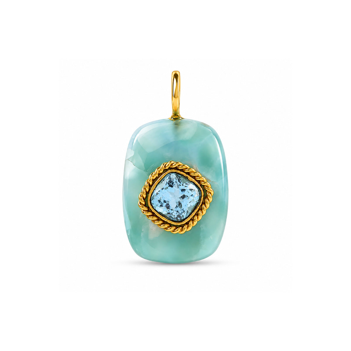 Turquoise Topaz Accent Charm