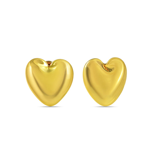 Reflective Heart Studs