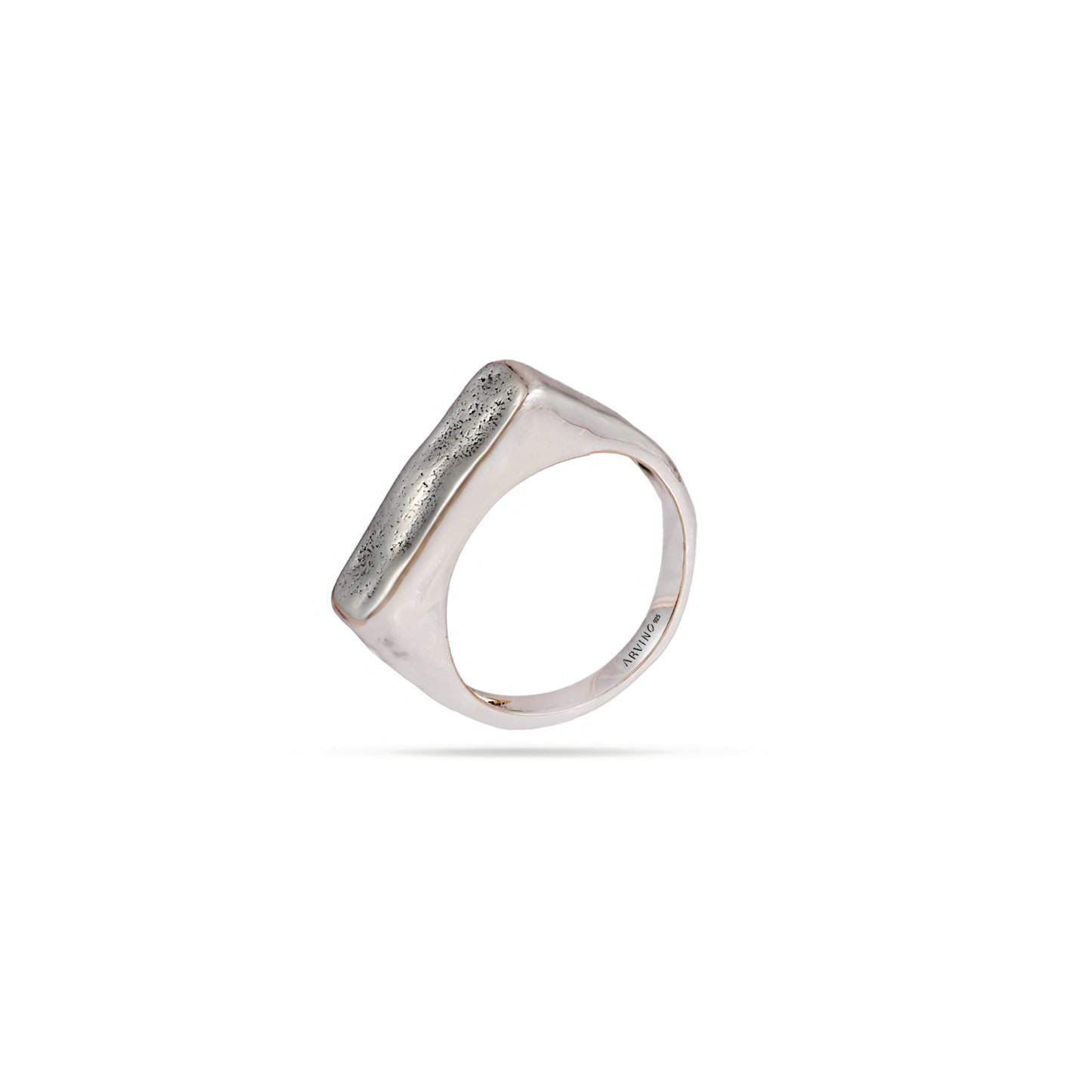 Molten Bar Men’s 92.5 Sterling Silver Ring