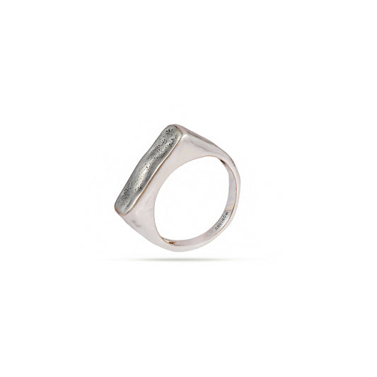 Molten Bar Men’s 92.5 Sterling Silver Ring