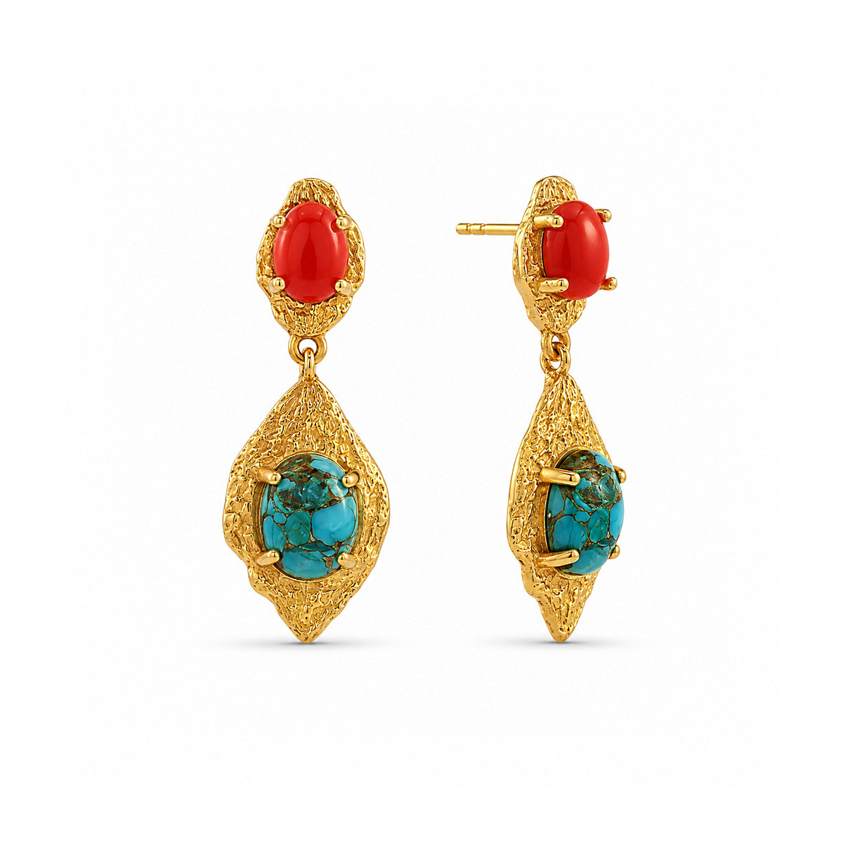 Olive Leaf Drop Earrings