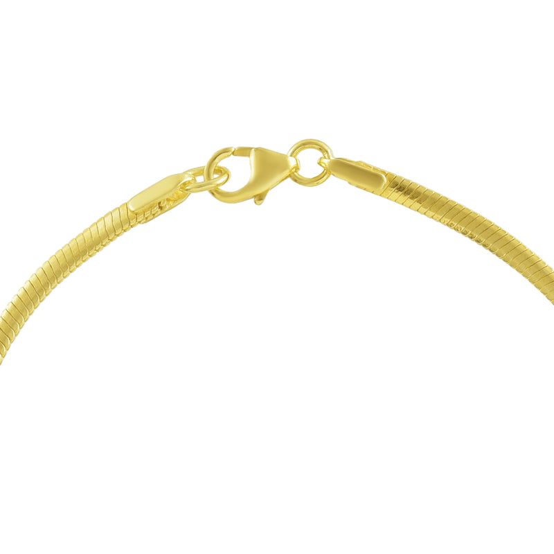 Seamed Snake Chain Bracelet (Water Resistance Premium Plating)