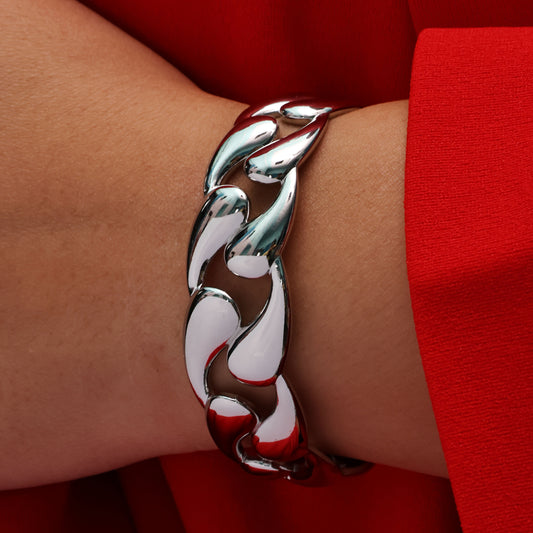 Silver Chainlink Cuff