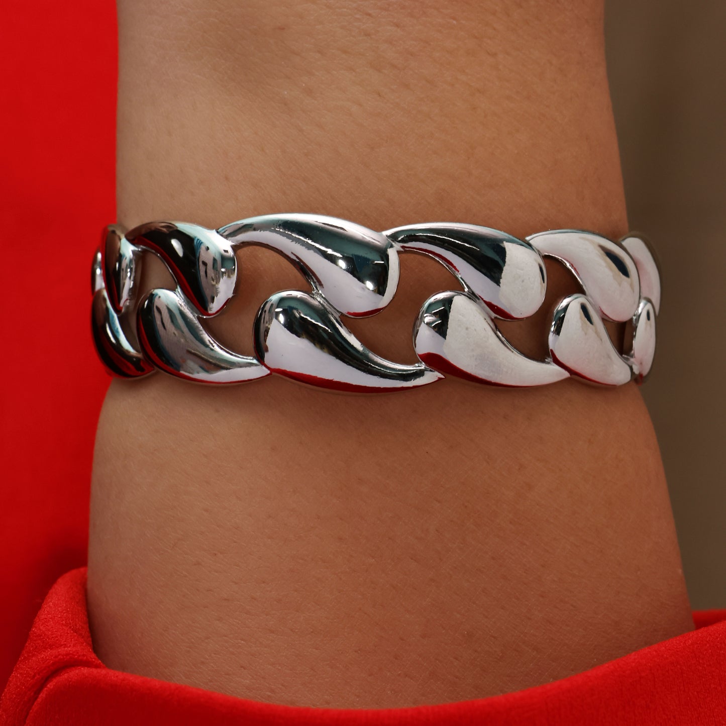 Silver Chainlink Cuff