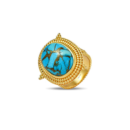 Turquoise Emblem Ring